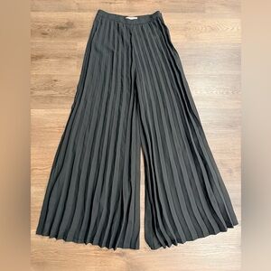 Flying Tomato Black Pleated Wide-Leg Pants